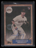 2017 Topps Update '87 Autographs Wood 87aca Christian Arroyo Rookie Auto 8/10