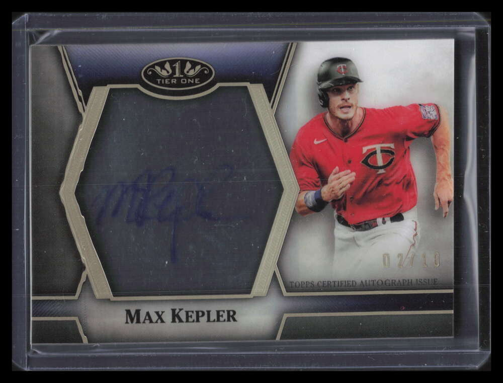 2021 Topps Tier One Clear One Autographs c1amk Max Kepler Auto 2/10