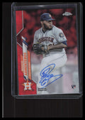 2020 Topps Chrome Autographs Red Wave Refractor Rogelio Armenteros RC Auto 4/5