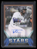 2021 Topps Update Stars Autographs Gold BSATT Taylor Trammell Rookie Auto 4/50