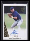 2018 Leaf Ultimate Draft Gold banh1 Nico Hoerner Rookie Auto 12/25