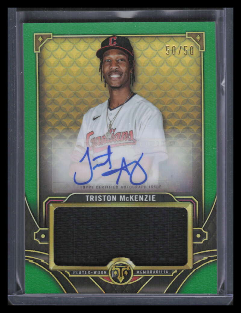 DELETE 129297 2022 Topps Triple Threads Autographs Emerald Triston McKenzie Jersey Auto 50/50