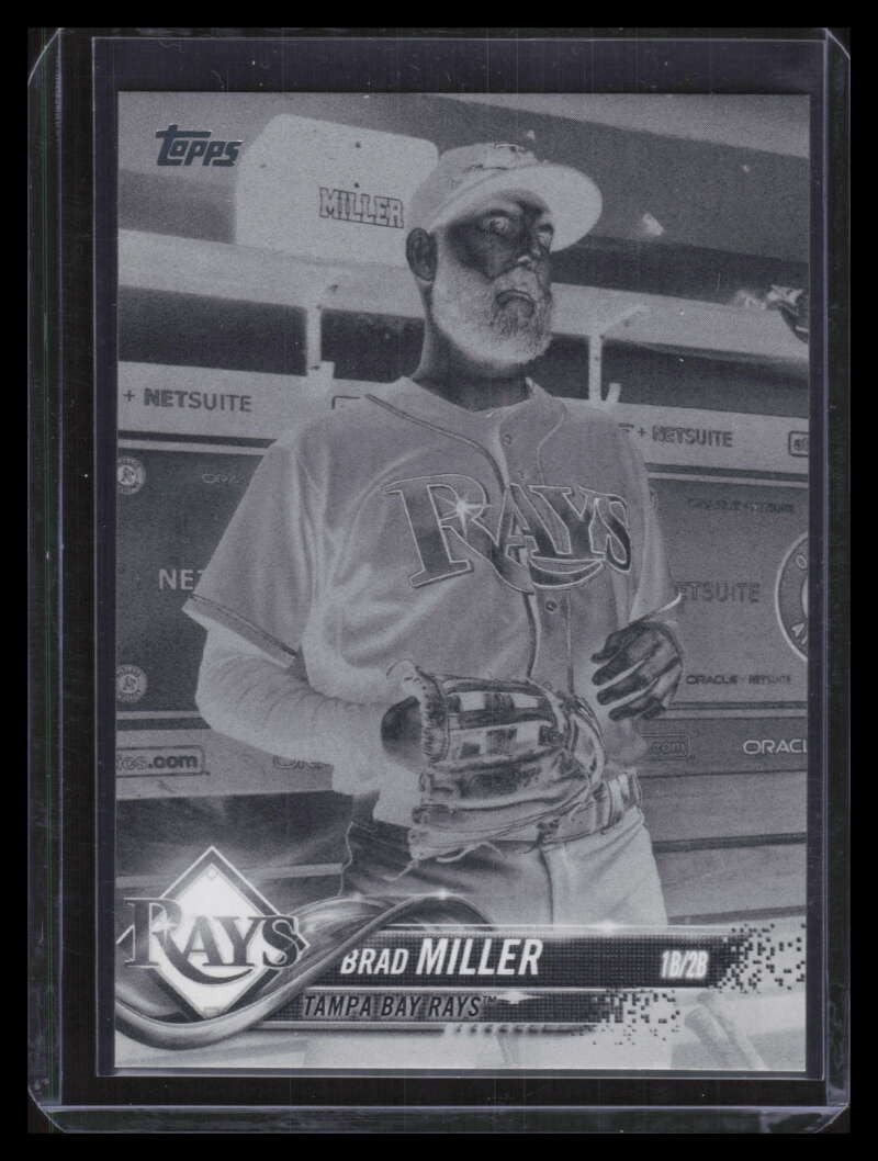 2018 Topps Black and White Negative 478 Brad Miller