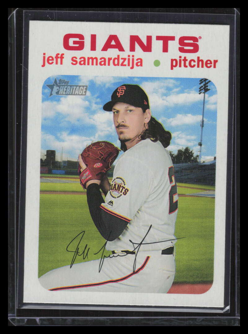 2020 Topps Heritage White Border 399 Jeff Samardzija /50