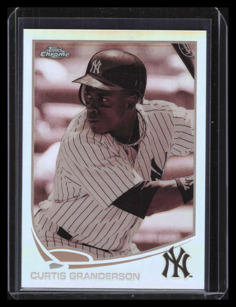 2013 Topps Chrome Sepia Refractor 195 Curtis Granderson 15/75