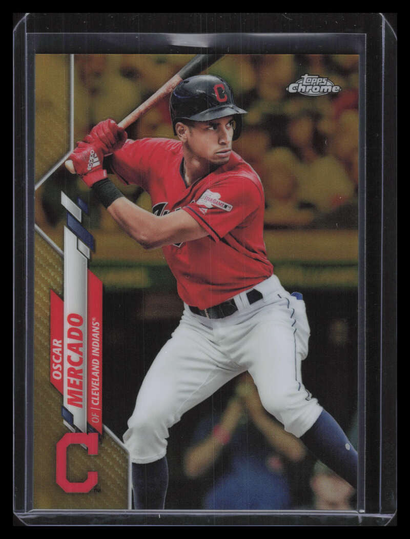 2020 Topps Chrome Gold Refractor 182 Oscar Mercado 37/50
