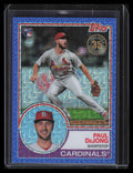 2018 Topps '83 Silver Pack Chrome Blue Refractor 34 Paul DeJong 68/150