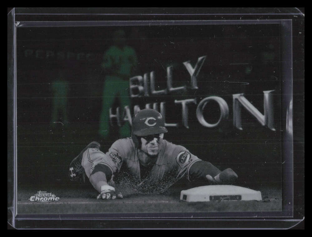 2016 Topps Chrome Perspectives Green Refractor pc14 Billy Hamilton 75/99