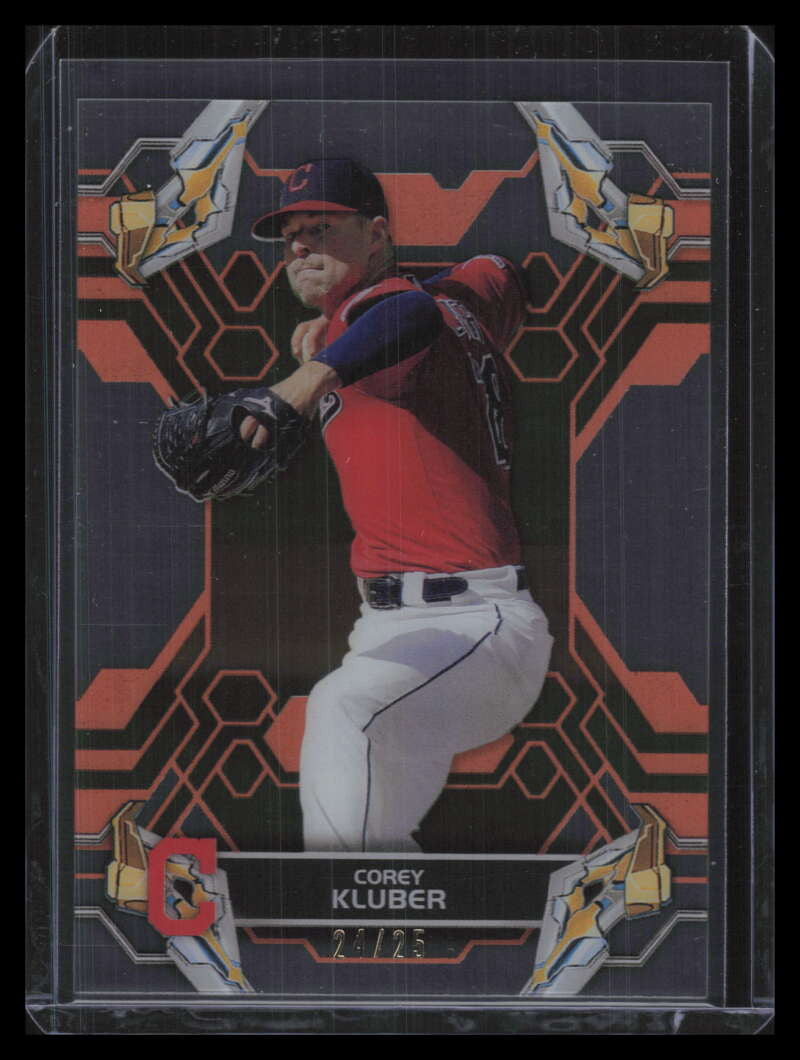 2019 Topps High Tek Orange 17 Corey Kluber 24/25