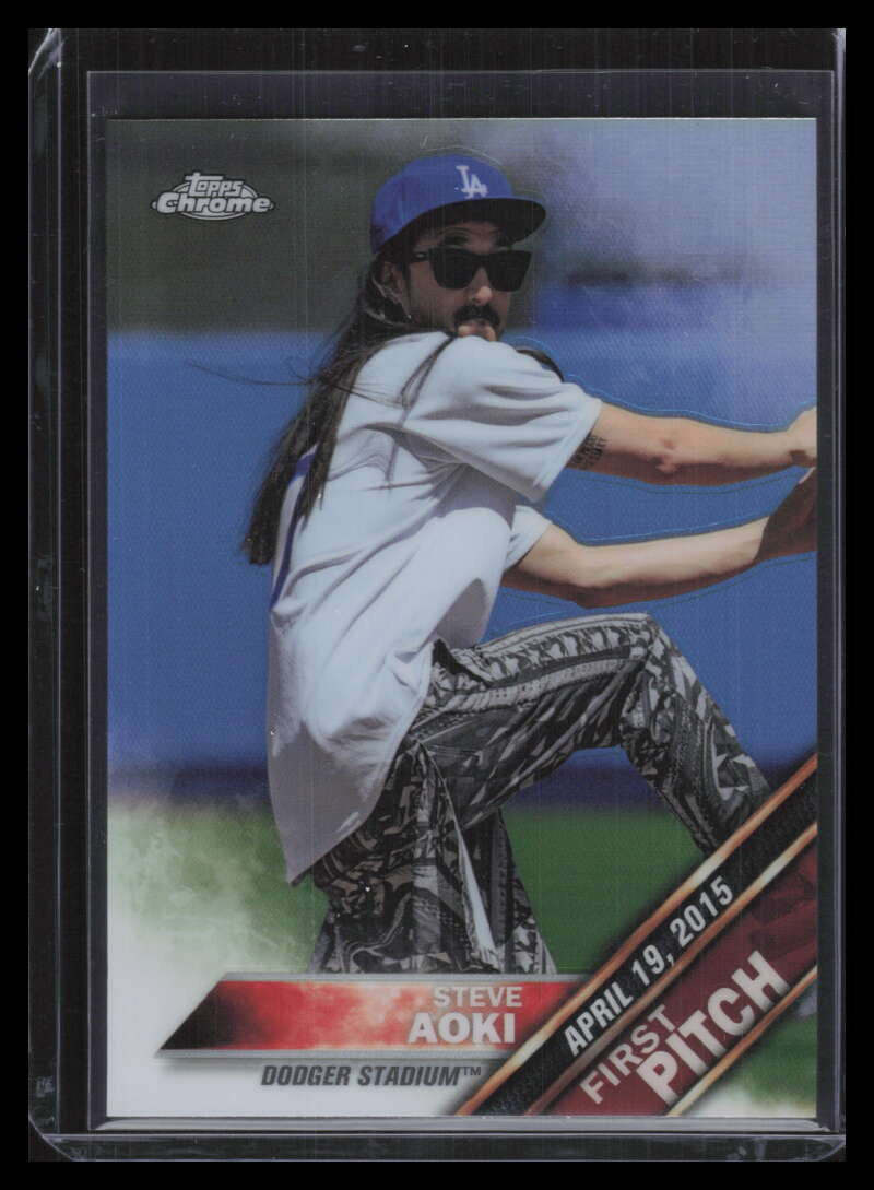 2016 Topps Chrome First Pitch fpc11 Steve Aoki F00206