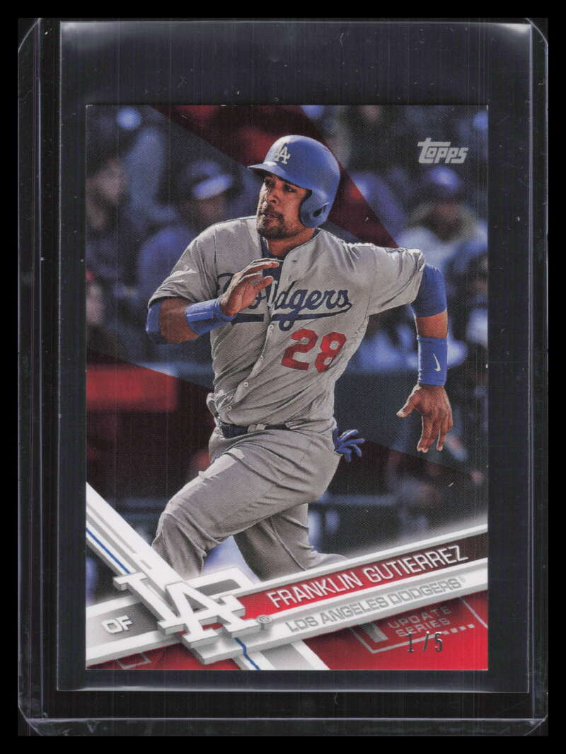 2017 Topps On Demand Mini Update Red us154 Franklin Gutierrez 1/5