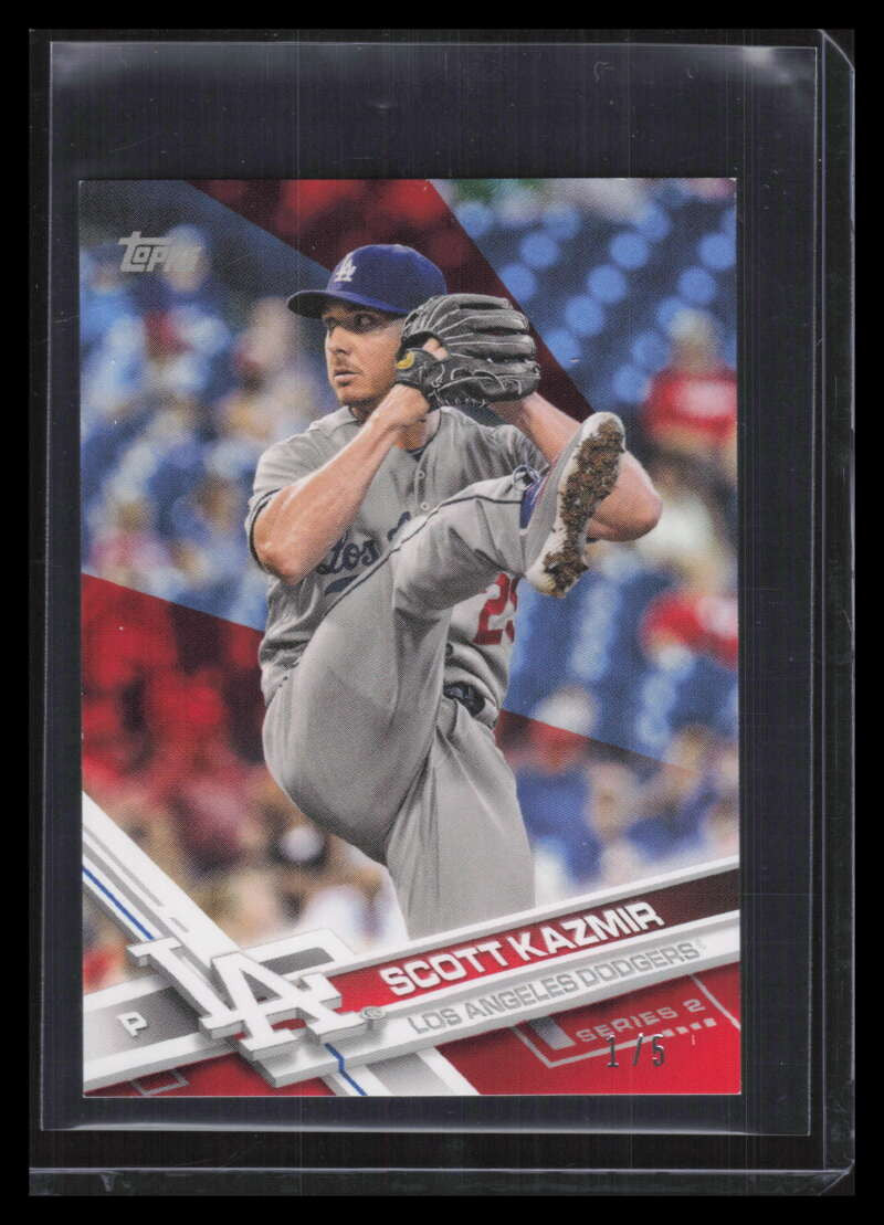 SOLD 129444 2017 Topps On Demand Mini Red 447 Scott Kazmir 1/5