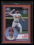 2018 Topps Chrome '83 Topps Orange Refractor 83t22 Paul DeJong 21/25
