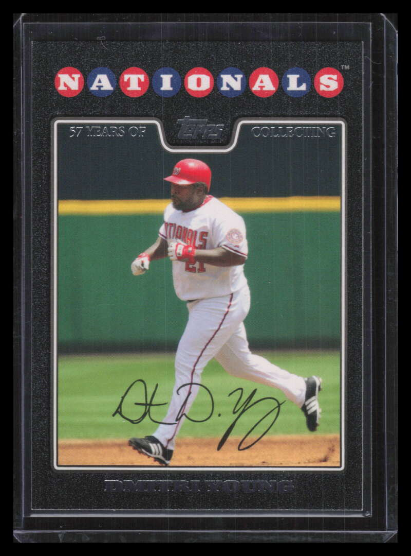 2008 Topps Black 252 Dmitri Young 24/57