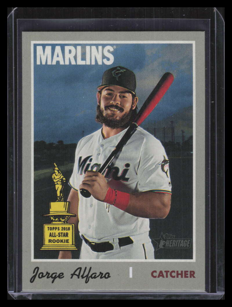 2019 Topps Heritage Traded Variation 527 Jorge Alfaro Trade SP