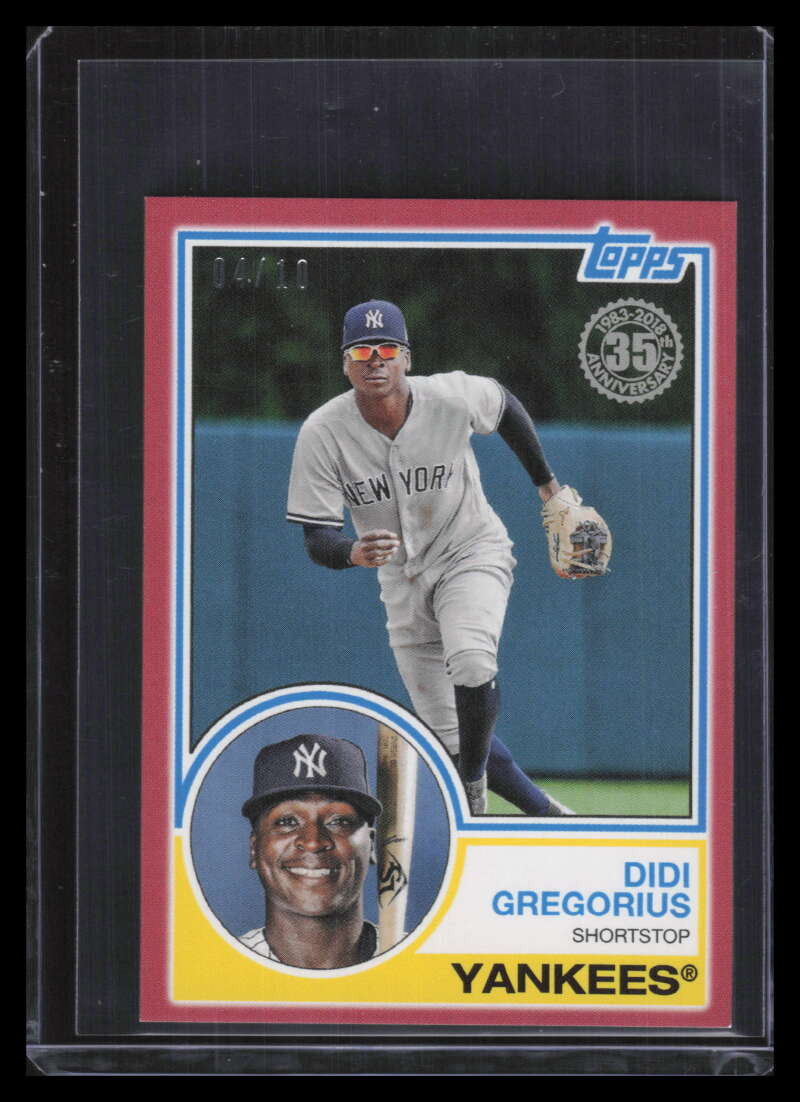 2018 Topps On Demand Mini '83 Topps Red 8372 Didi Gregorius 4/10