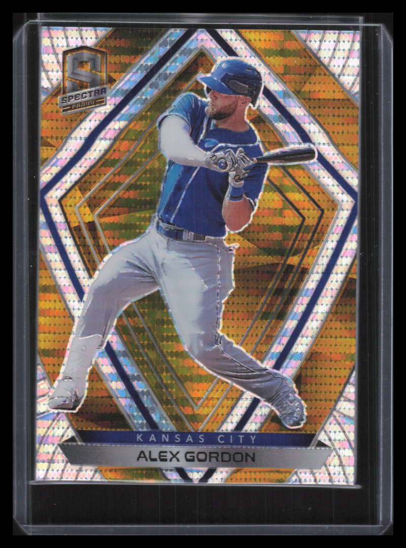 2020 Panini Spectra Gold Refractor 3 Alex Gordon 5/10