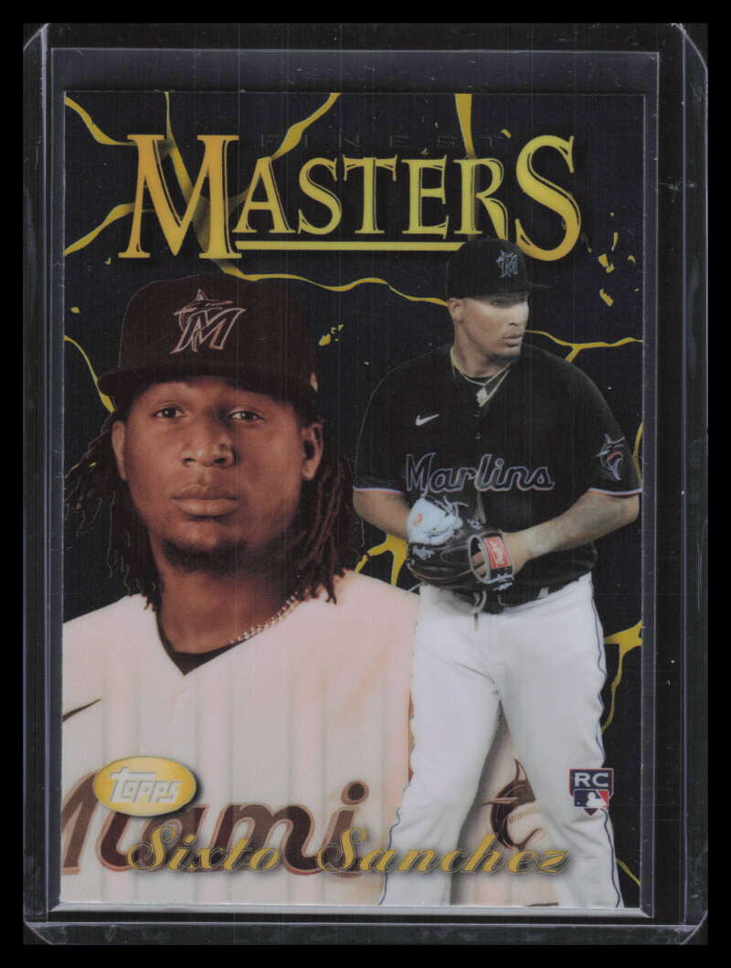 2021 Finest '97 Masters Kintsukuroi Black Gold Refractor 97fmss Sixto Sanchez