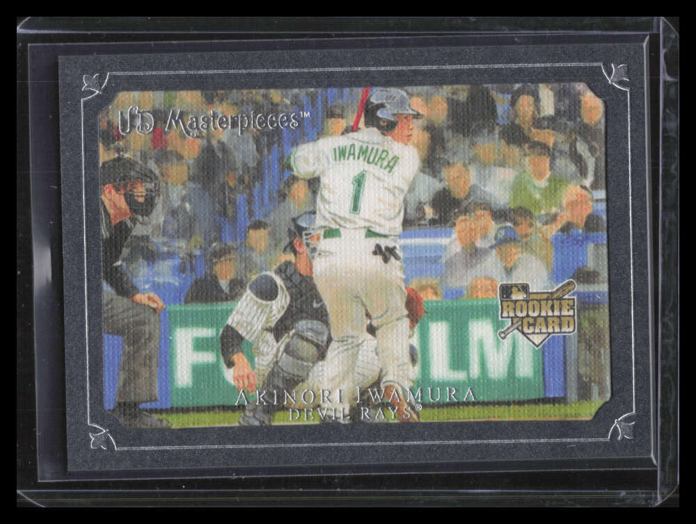 2007 UD Masterpieces Blue Steel 68 Akinori Iwamura Rookie 25/50