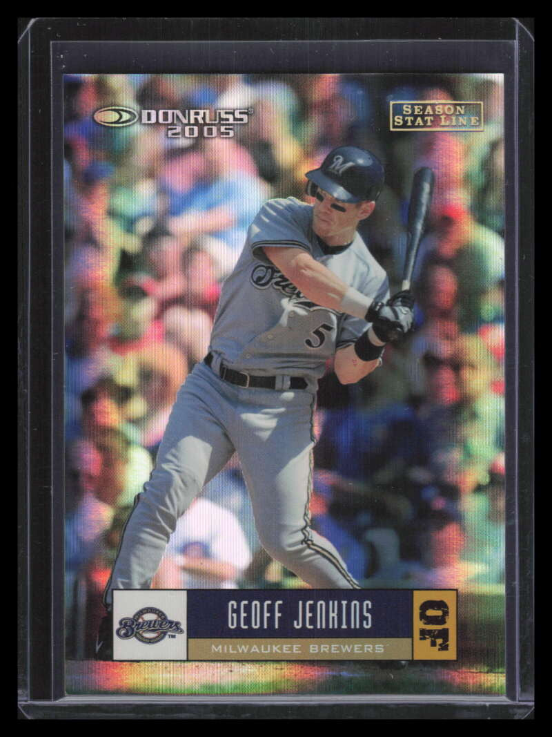 2005 Donruss Stat Line Season 228 Geoff Jenkins 6/27