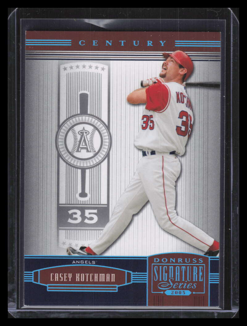 2005 Donruss Signature Century Proofs Platinum 7 Casey Kotchman 2/10