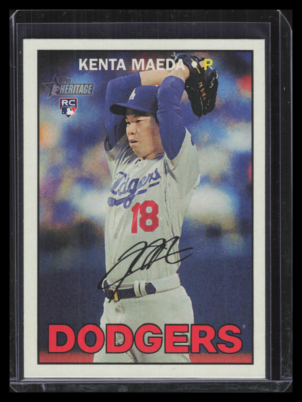 2016 Topps Heritage 701b Kenta Maeda Rookie Action SP