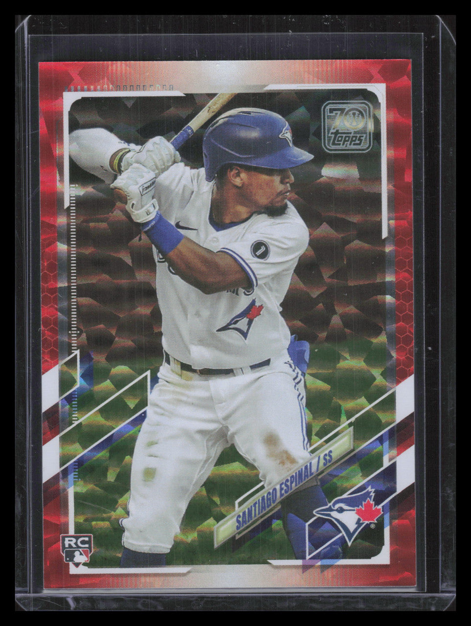 2021 Topps Red Foil 243 Santiago Espinal Rookie 102/199