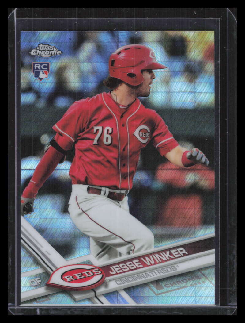 2017 Topps Chrome Prism Refractor 74 Jesse Winker Rookie
