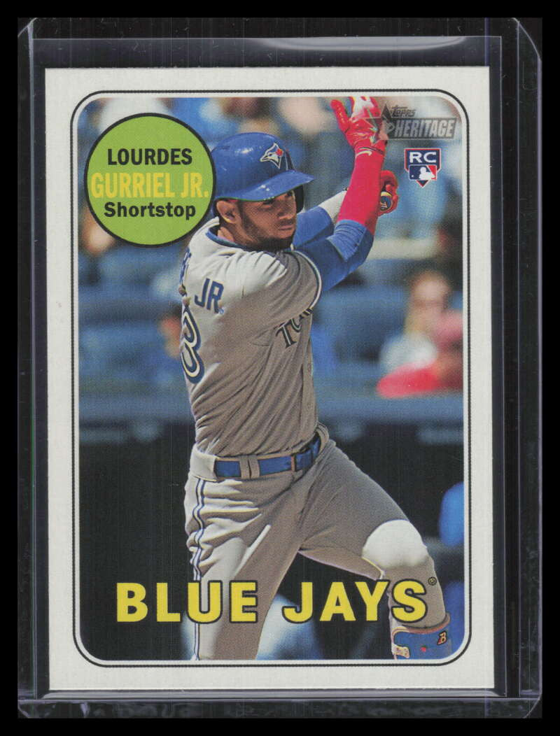 2018 Topps Heritage Action Variations 684 Lourdes Gurriel Jr. Rookie SP