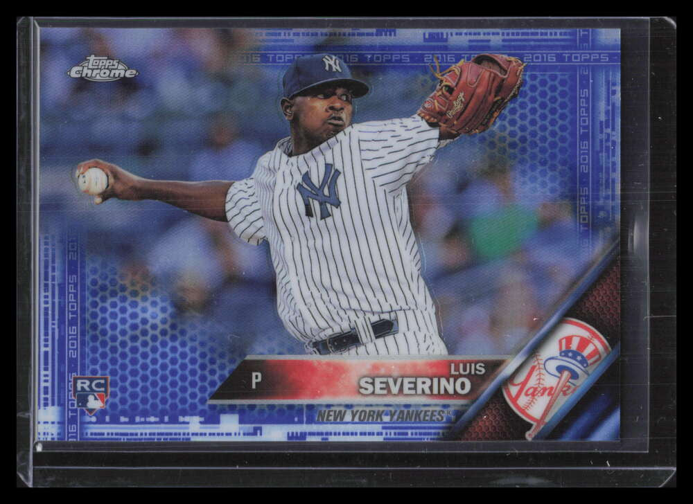 SOLD 129587 2016 Topps Chrome Blue Refractor 33 Luis Severino Rookie 5/150
