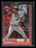 2019 Topps Chrome Orange Refractor 150 Steven Duggar Rookie 8/25