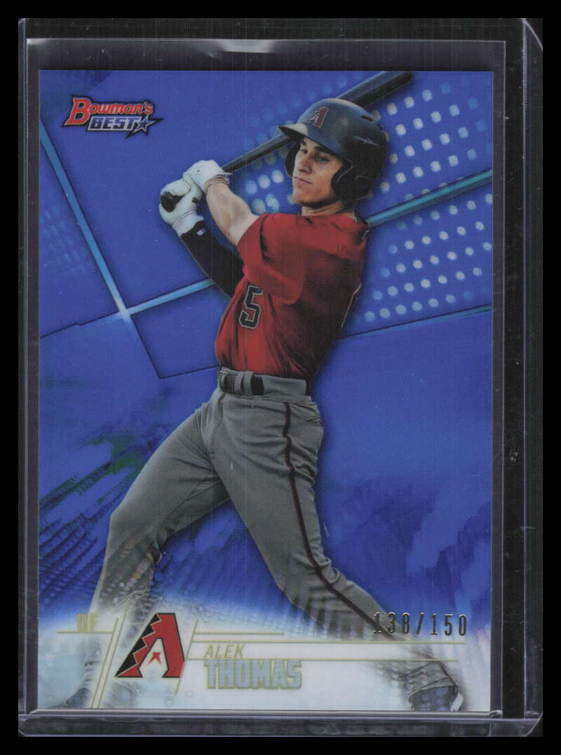 2018 Bowman's Best Top Prospects Blue Refractor tp22 Alek Thomas Rookie 138/150
