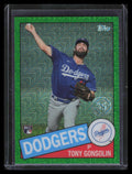 2020 Topps '85 Silver Pack Chrome Green Refractor Tony Gonsolin Rookie 32/99