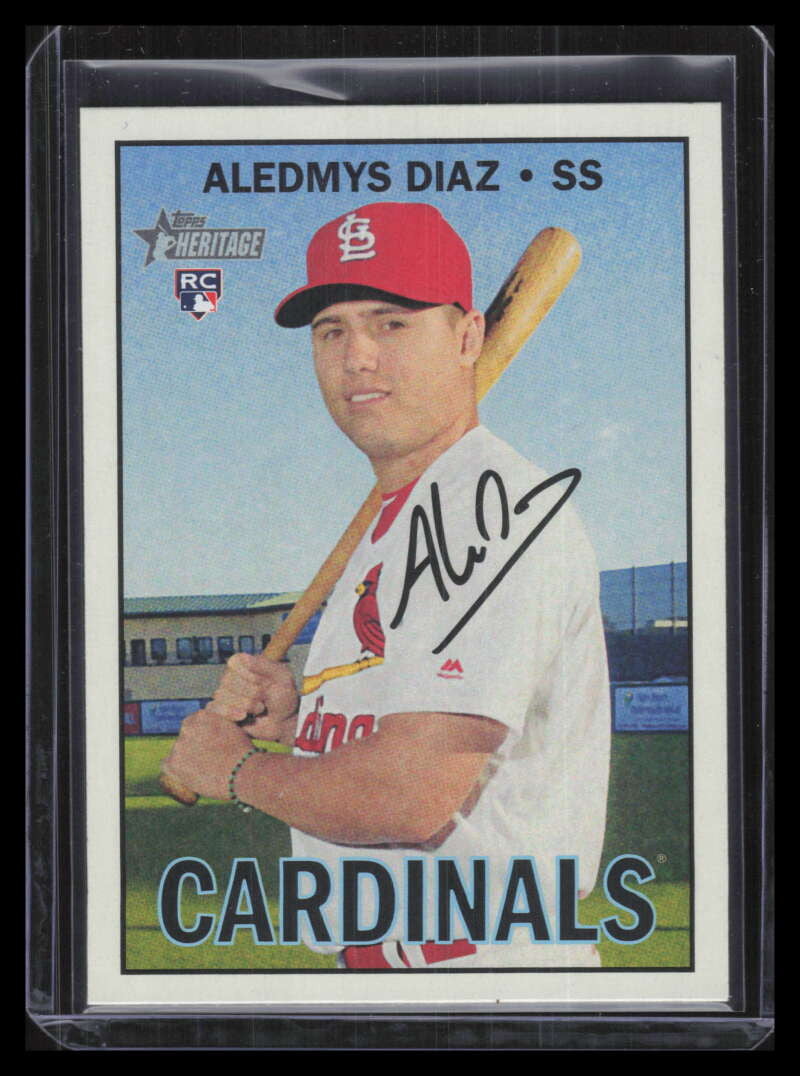 2016 Topps Heritage 713c Aledmys Diaz Color Swap Variation SP