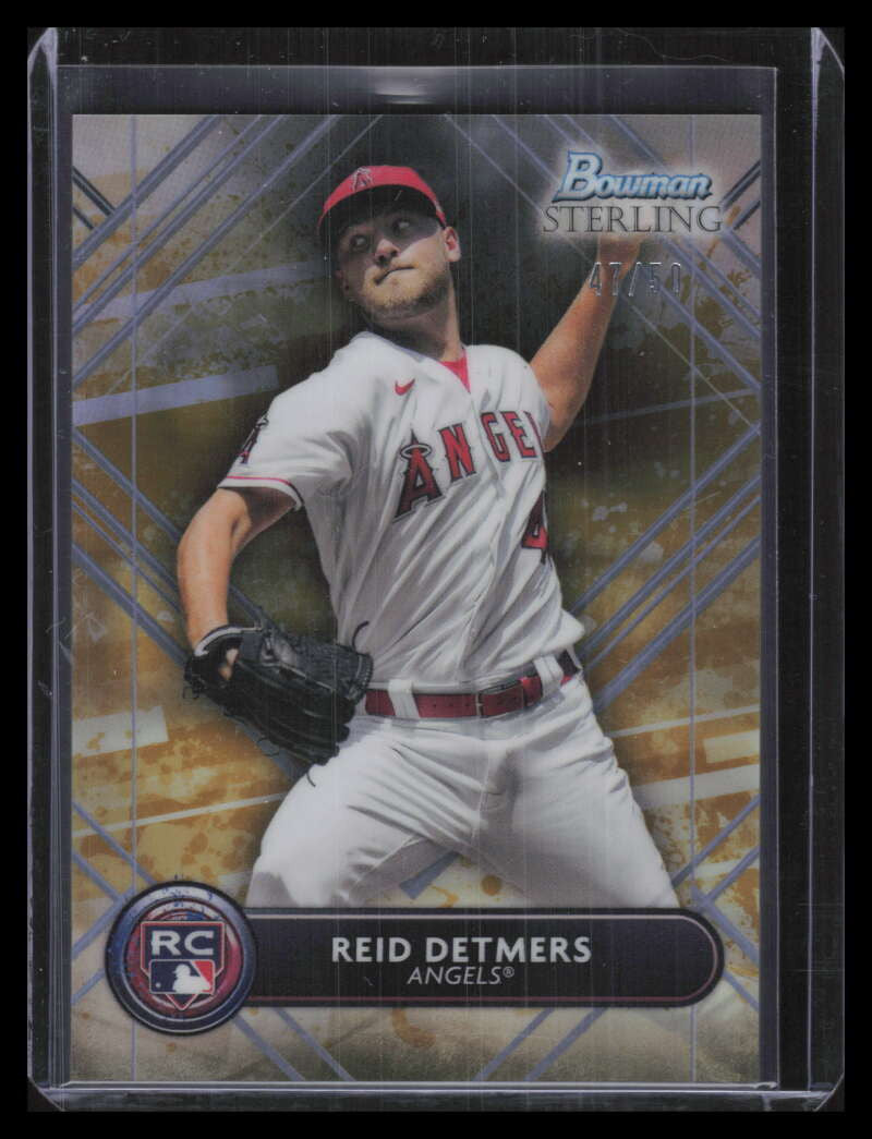 2022 Bowman Sterling Rookies Gold Refractor bsr18 Reid Detmers Rookie 47/50