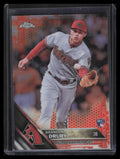 2016 Topps Chrome Orange Refractor 19 Brandon Drury Rookie 2/25