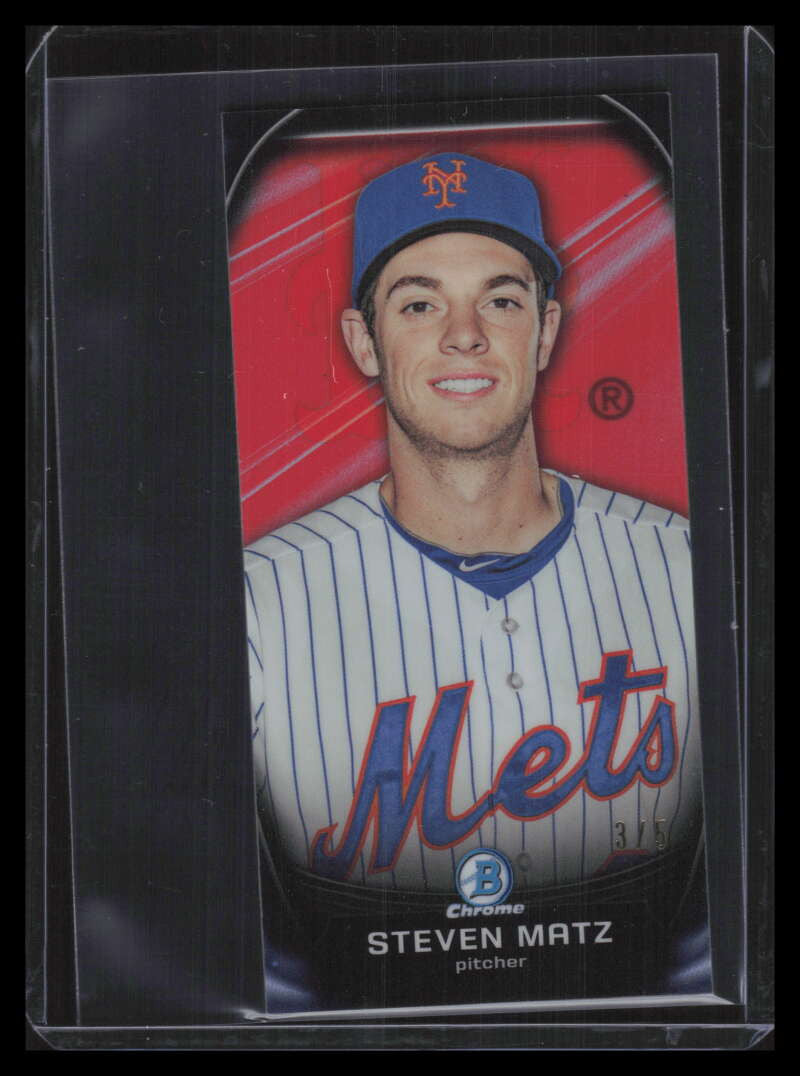 2015 Bowman Chrome Prospect Profiles Minis Red Refractor Steven Matz Rookie 3/5