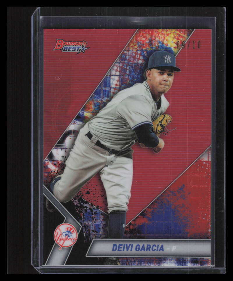 2019 Bowman's Best Top Prospects Red Refractor tp26 Deivi Garcia Rookie 9/10