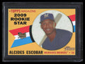 2009 Topps Heritage Chrome Black Refractor c81 Alcides Escobar Rookie 9/60