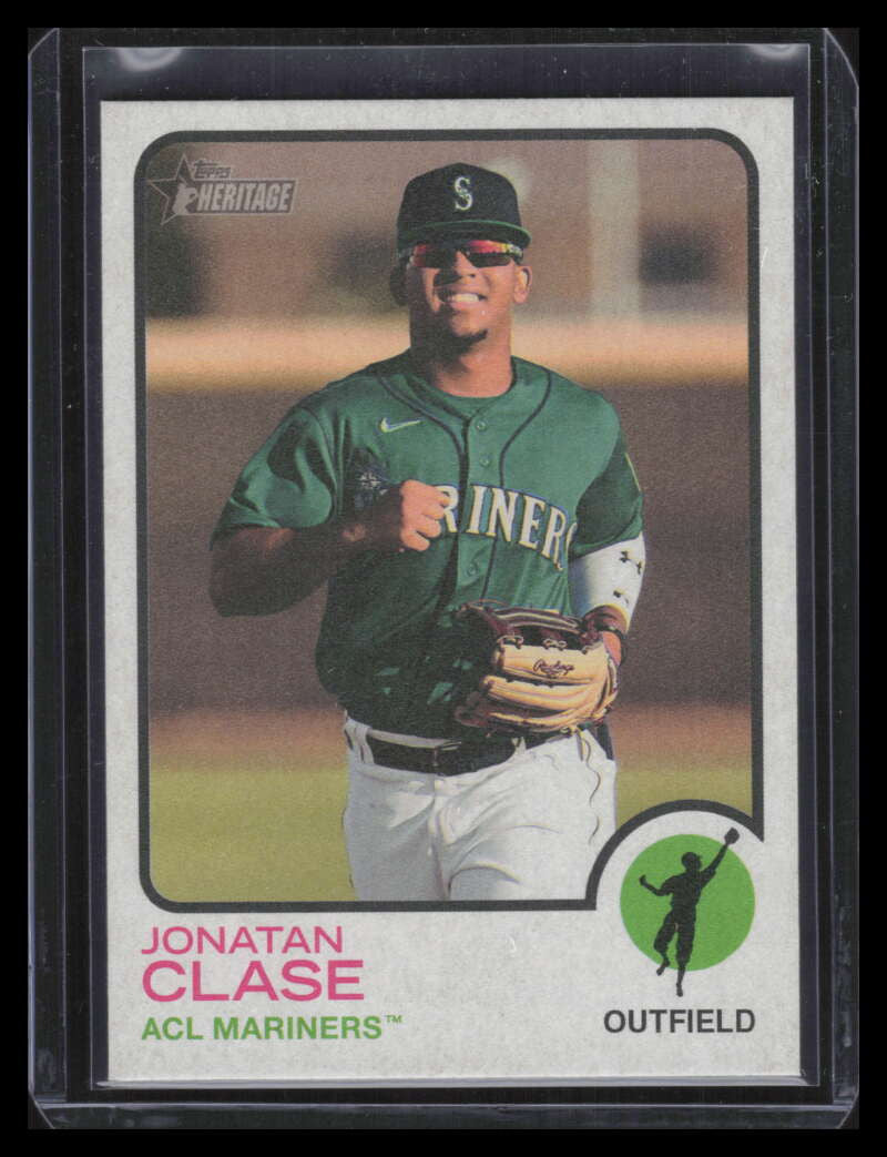 2022 Topps Heritage Minors Flip Stock 148 Jonatan Clase Rookie 2/25