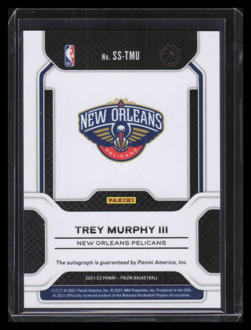DELETE 129727 2021-22 Panini Prizm Sensational Signatures 67 Trey Murphy III Rookie Auto