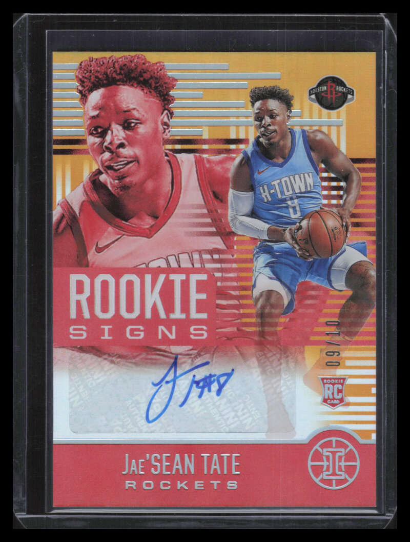 DELETE 129729 2020-21 Panini Illusions Rookie Signs Orange 21 Jae'Sean Tate Rookie Auto 9/10