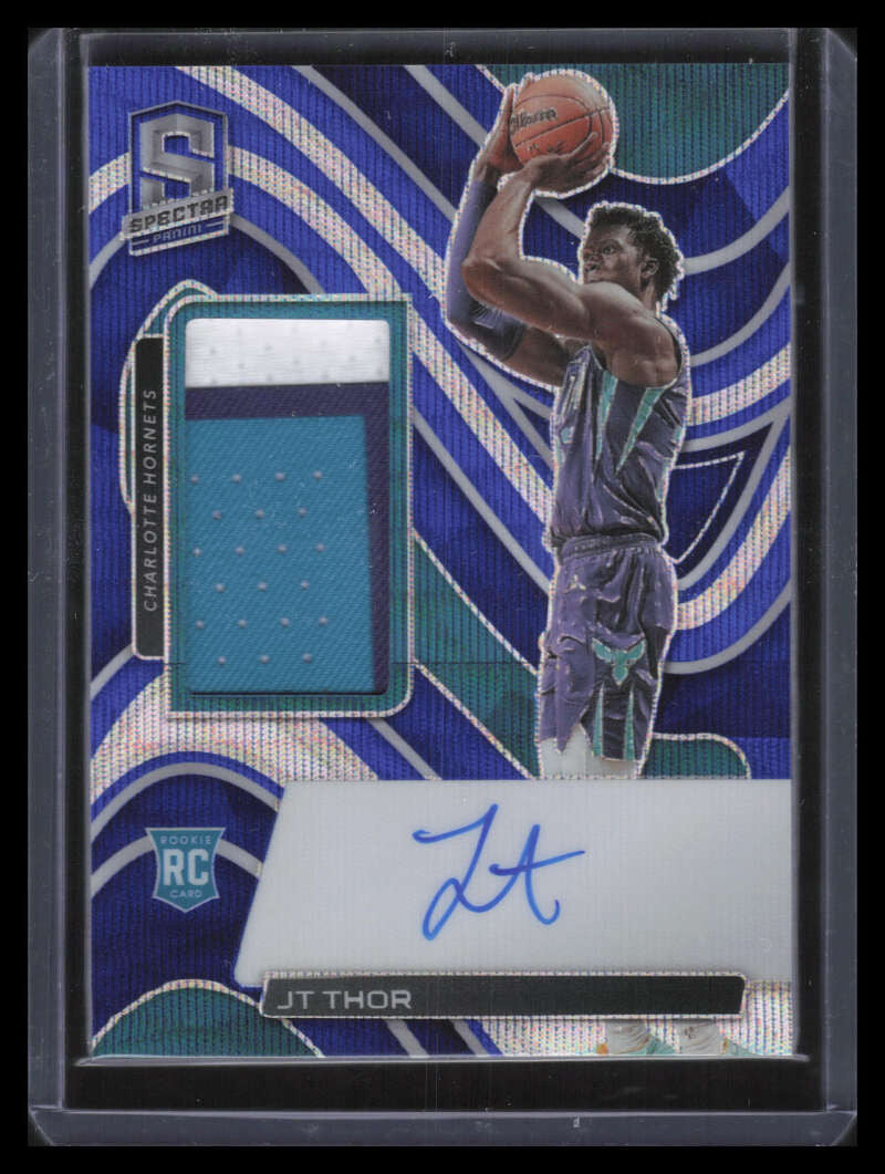 DELETE 129737 2021-22 Panini Spectra Autographs Blue Wave FOTL JT Thor Rookie Patch Auto 25/30