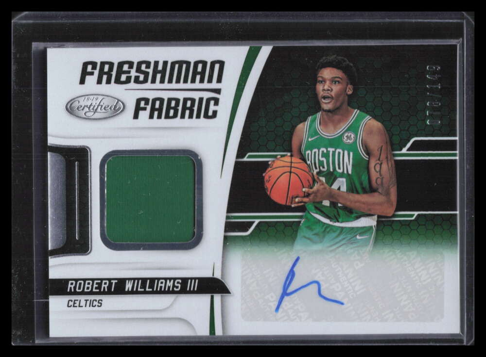 DELETE 129739 2018-19 Certified Freshman Fabric Signatures Robert Williams RC Jersey Auto /149