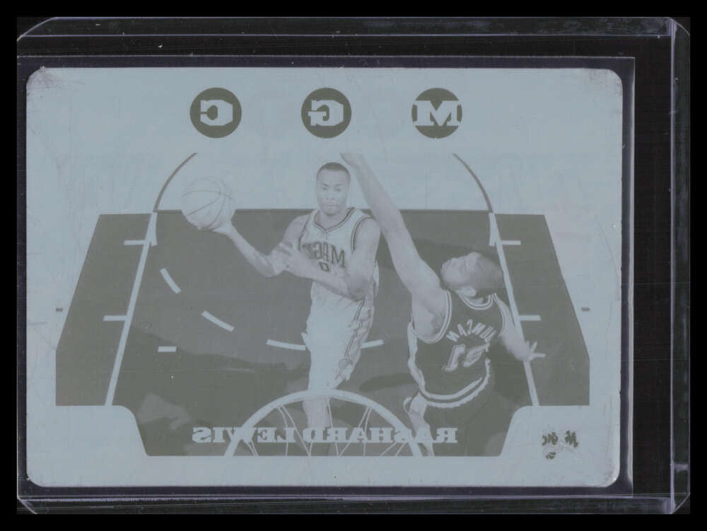 2008-09 Topps Chrome Press Printing Plate Cyan 54 Rashard Lewis 1/1