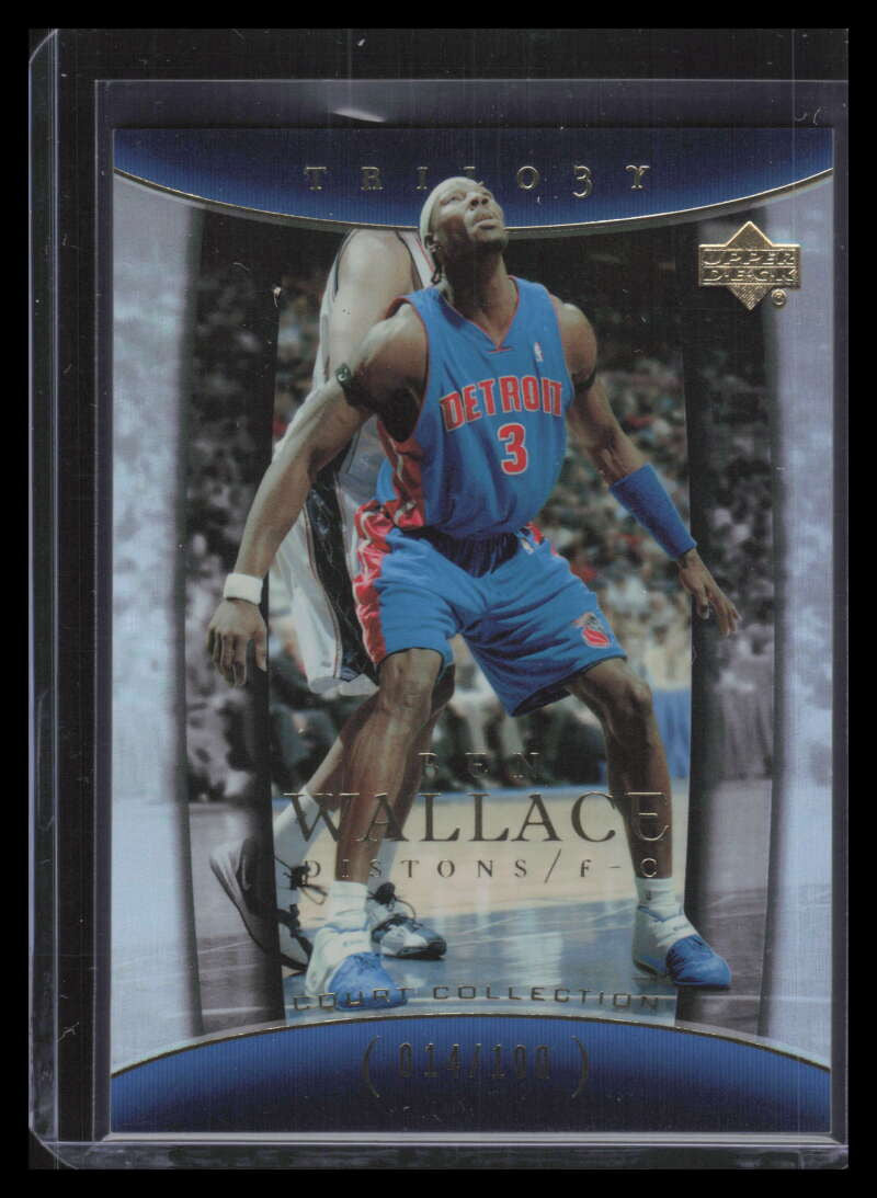 2004-05 Upper Deck Trilogy Gold 27 Ben Wallace 14/100