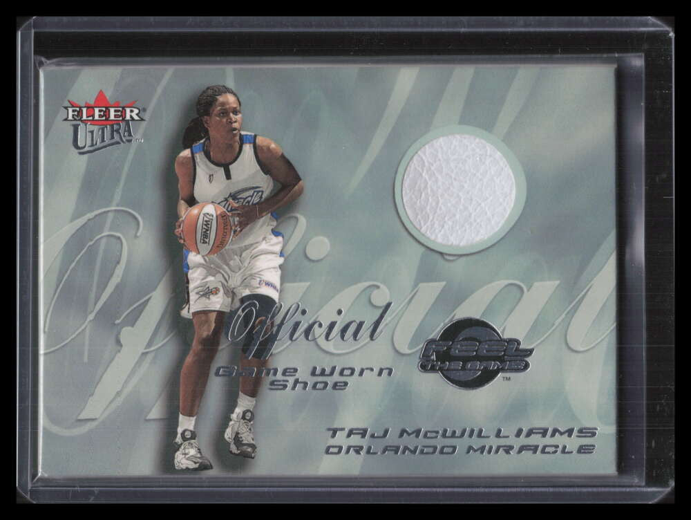 2000 Ultra WNBA Feel the Game 10 Taj McWilliams Game Worn Shoe F00258
