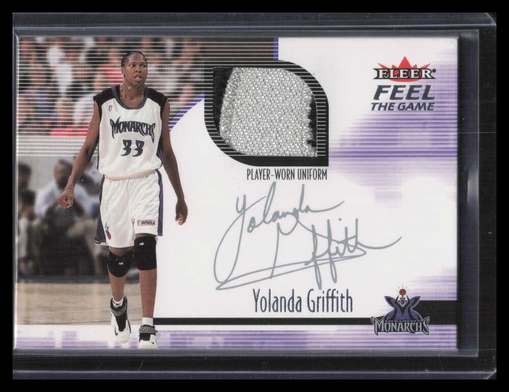 2001 Ultra WNBA Feel the Game 3 Yolanda Griffith Patch