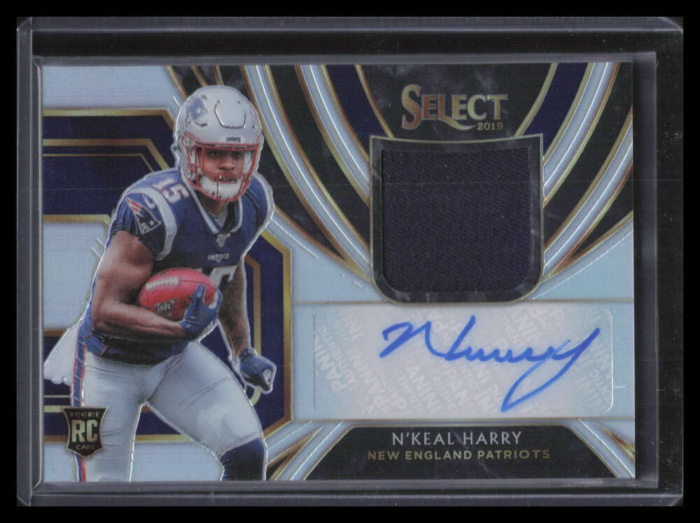 2019 Select Signature Memorabilia Prizm 8 N'Keal Harry Rookie Jersey Auto 29/49
