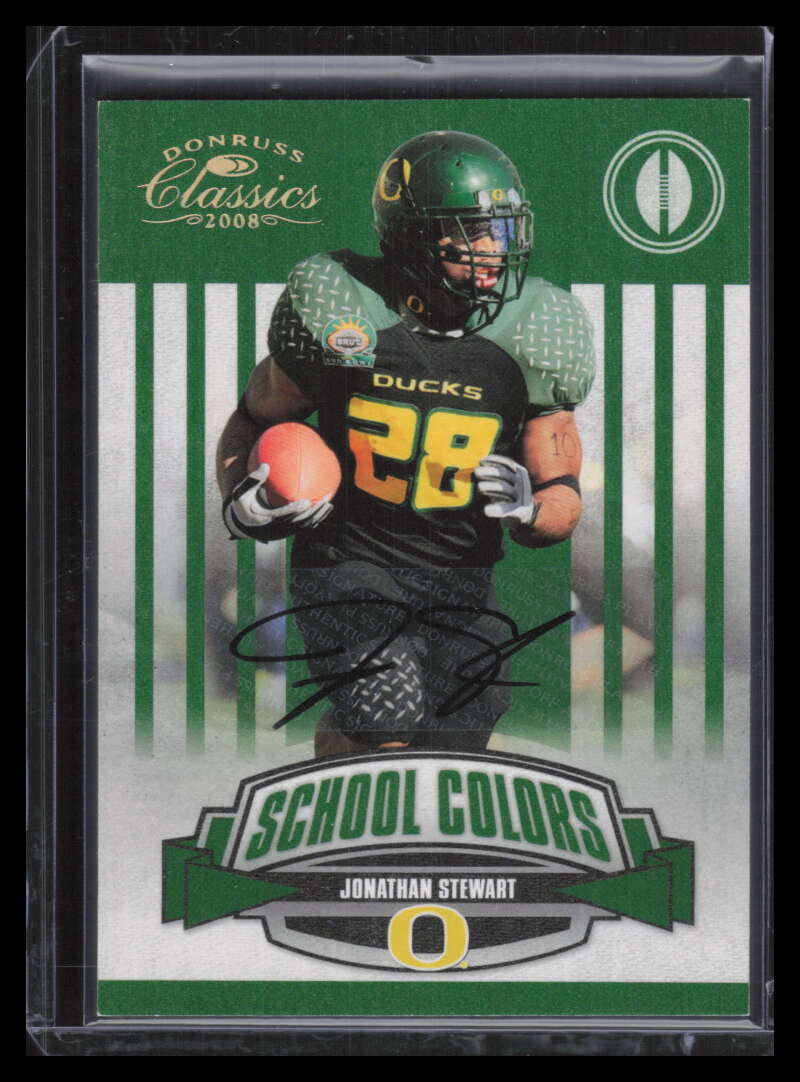 2008 Donruss Classics School Colors Autographs Jonathan Stewart RC Auto 26/50